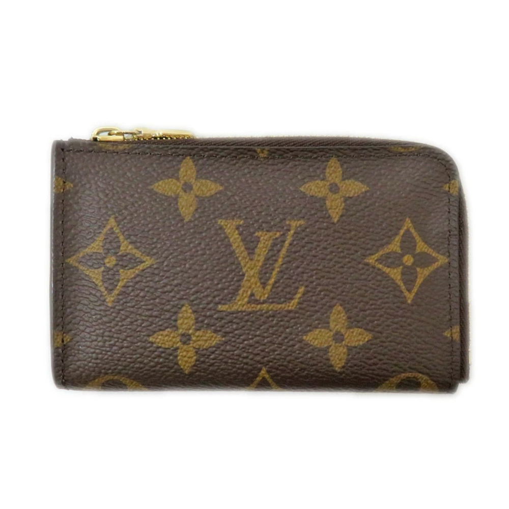 Louis Vuitton Portefeuille Monogram Wallet Canvas Leather Noir Black Brown